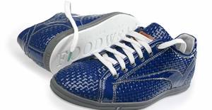 Lacksneaker in Blau von Floris van Bommel